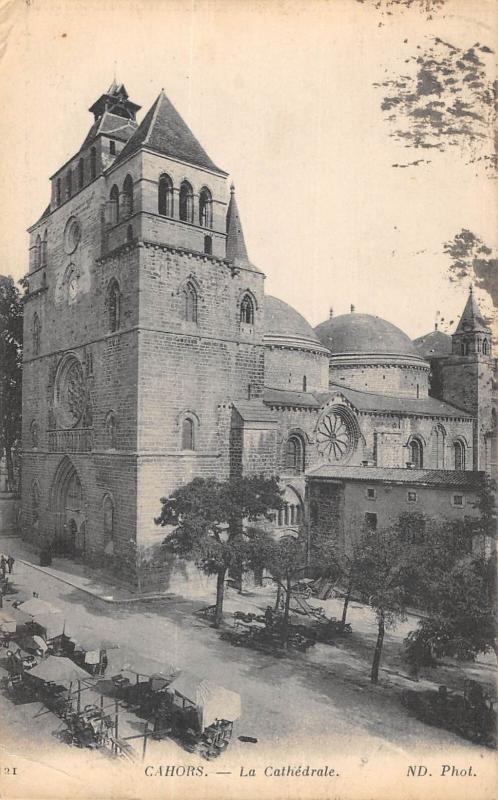 Carte postale ancienne Cahors - La Cathedrale à Cahors