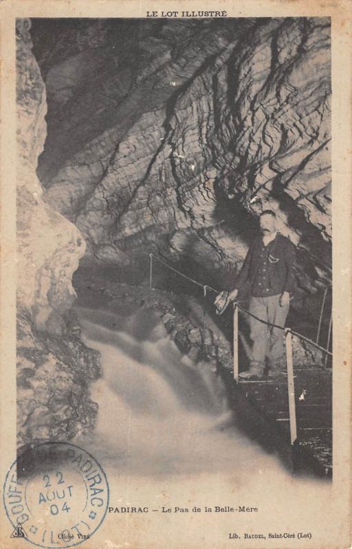Carte postale ancienne Padirac - Le Pas De La Belle Mere à Padirac