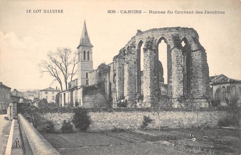 Carte postale ancienne Cahors - Ruines Du Couvent Des Jacobins à Cahors