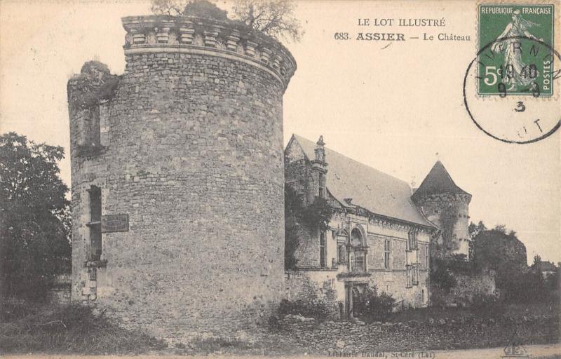 Carte postale ancienne Assier - Le Chateau à Assier