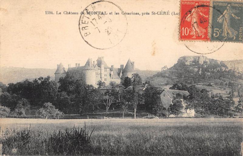 Carte postale ancienne Le Chateau De Montal Et Les Cesarines - Pres Saint Cere