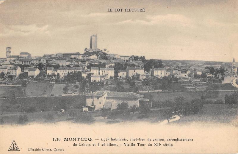 Carte postale ancienne Montcuq