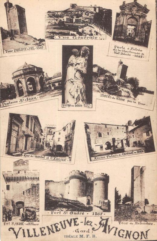 Carte postale ancienne Villeneuve Les Avignon