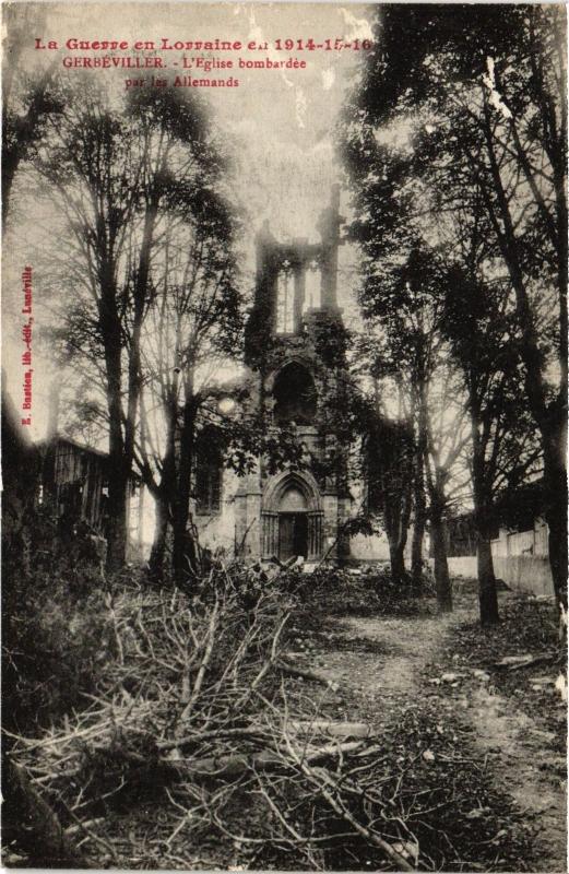 Carte postale ancienne Gerbeviller Eglise