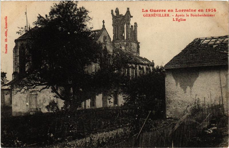 Carte postale ancienne Gerbeviller Eglise