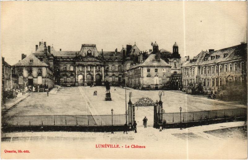 Carte postale ancienne Luneville le Chateau