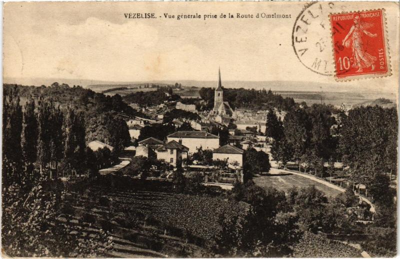 Carte postale ancienne Vezelise vue generale
