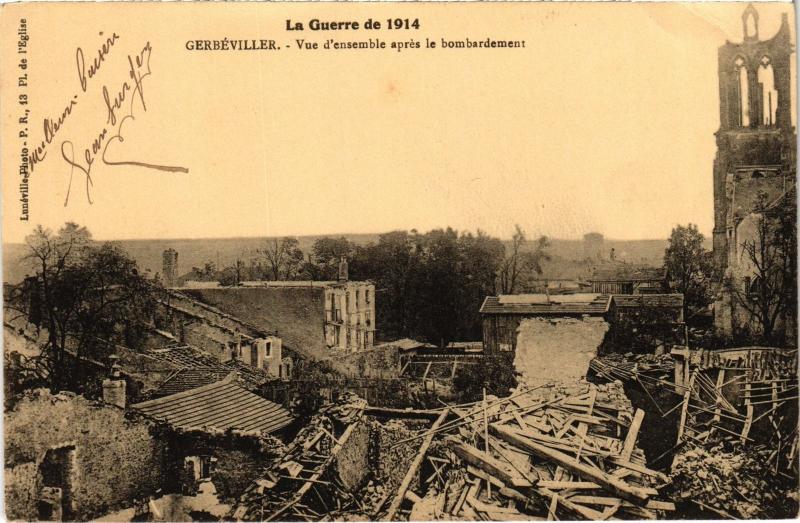 Carte postale ancienne Gerbeviller vue d'ensemble