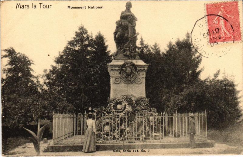 Carte postale ancienne Pont a Mousson Monument National à Mousson