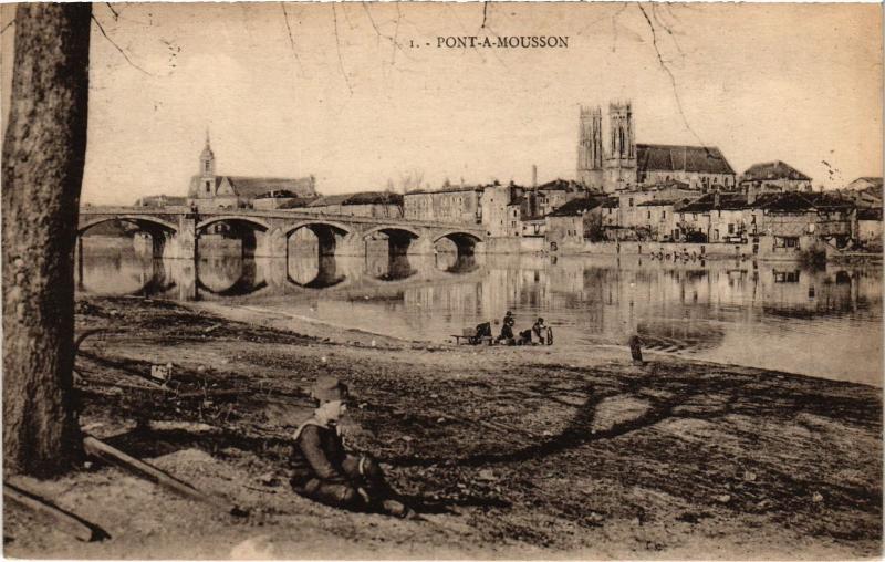 Carte postale ancienne Pont a Mousson à Mousson
