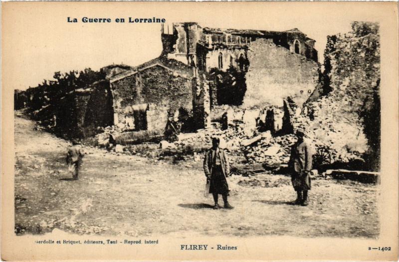 Carte postale ancienne Flirey Ruines à Flirey