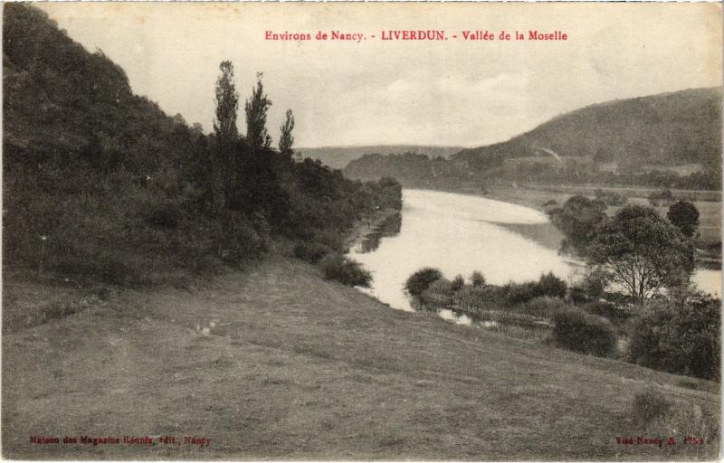 Carte postale ancienne Liverdun vallee de la Moselle à Liverdun