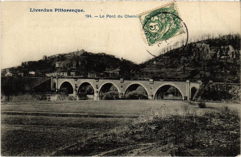 Carte postale ancienne Liverdun Pont du Chemin à Liverdun