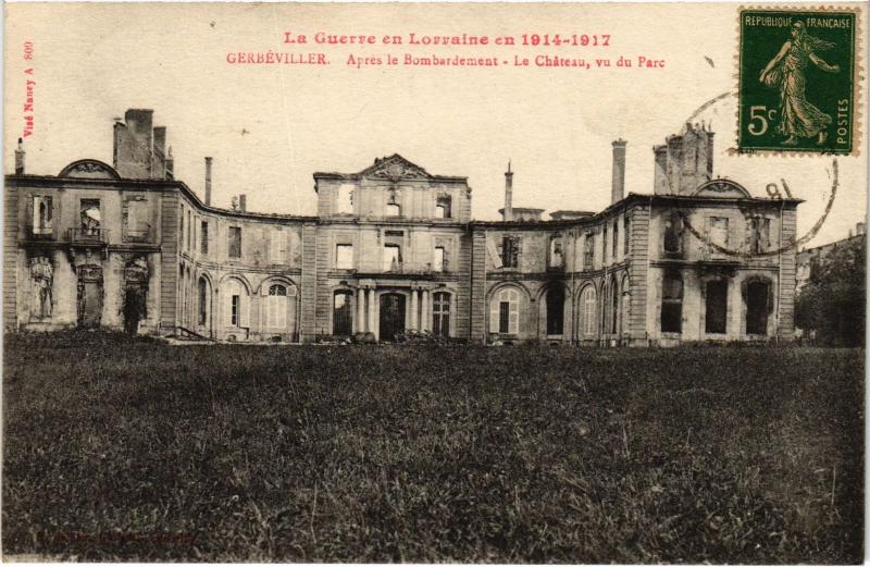 Carte postale ancienne Gerbeviller le chateau