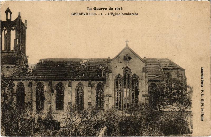 Carte postale ancienne Gerbeviller Eglise