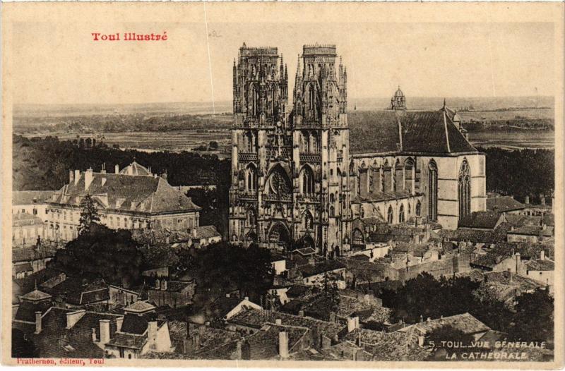 Carte postale ancienne Toul vue generale