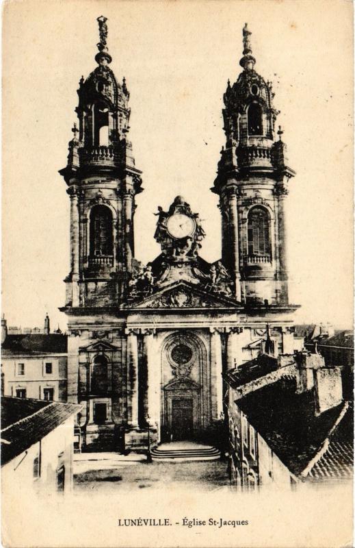Carte postale ancienne Luneville Eglise Saint-Jacques