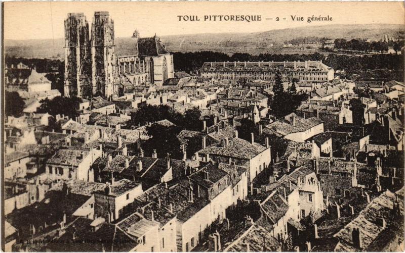Carte postale ancienne Toul vue generale