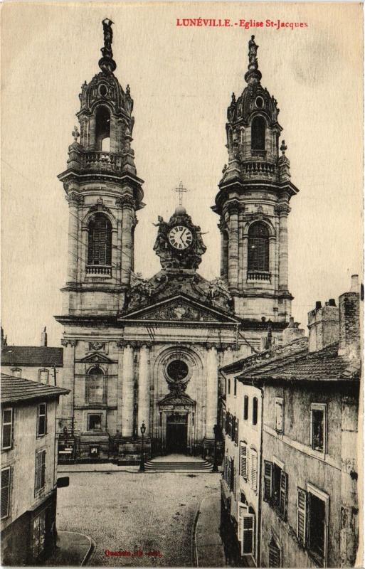 Carte postale ancienne Luneville Eglise Saint-Jacques