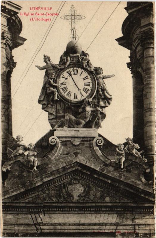 Carte postale ancienne Luneville Eglise Saint-Jacques