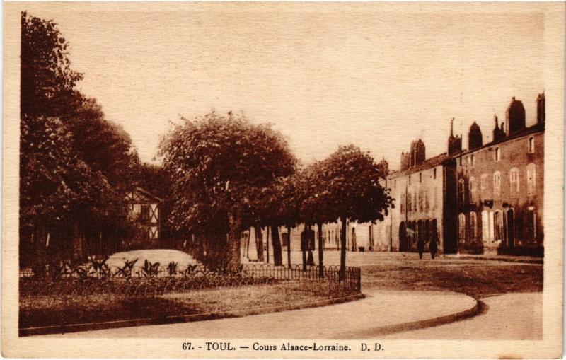 Carte postale ancienne Toul Cours Alsace