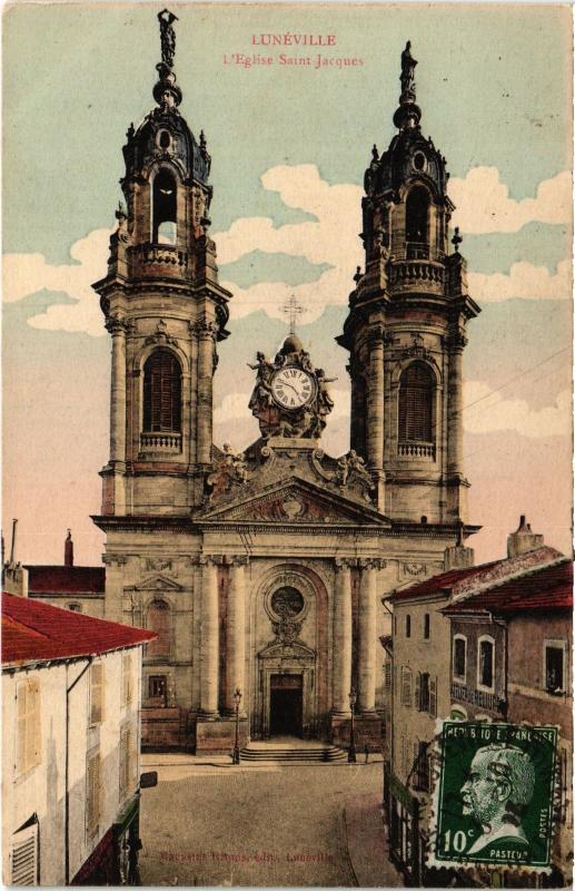 Carte postale ancienne Luneville Eglise Saint-Jacques