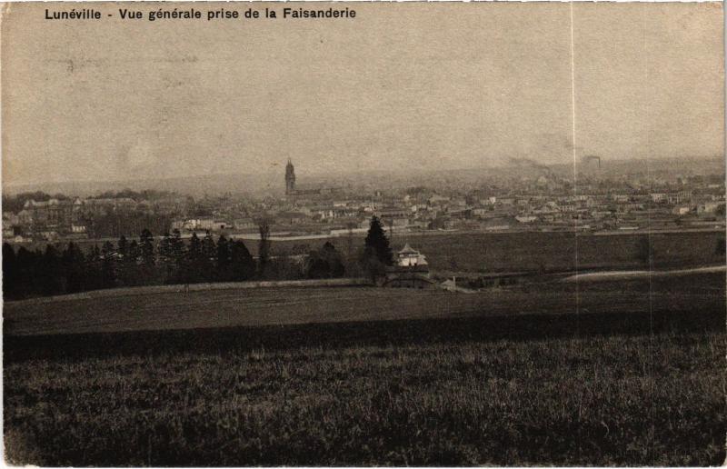 Carte postale ancienne Luneville vue generale