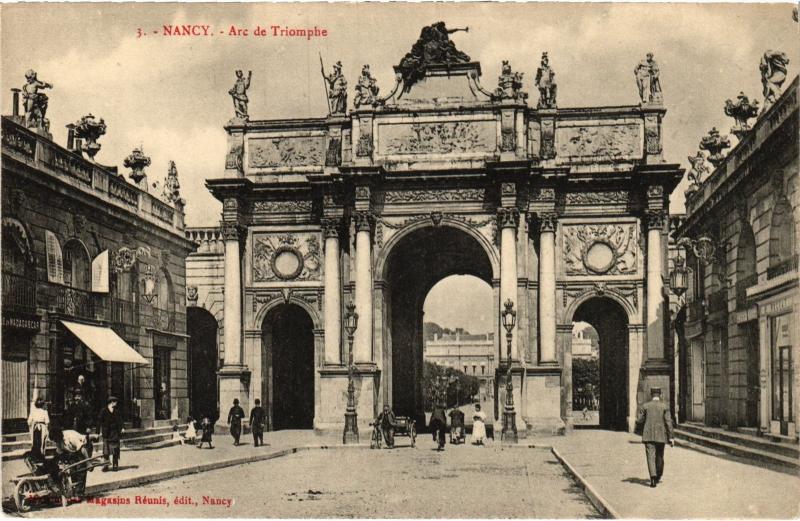 Carte postale ancienne Nancy Arc de Triomphe à Nancy