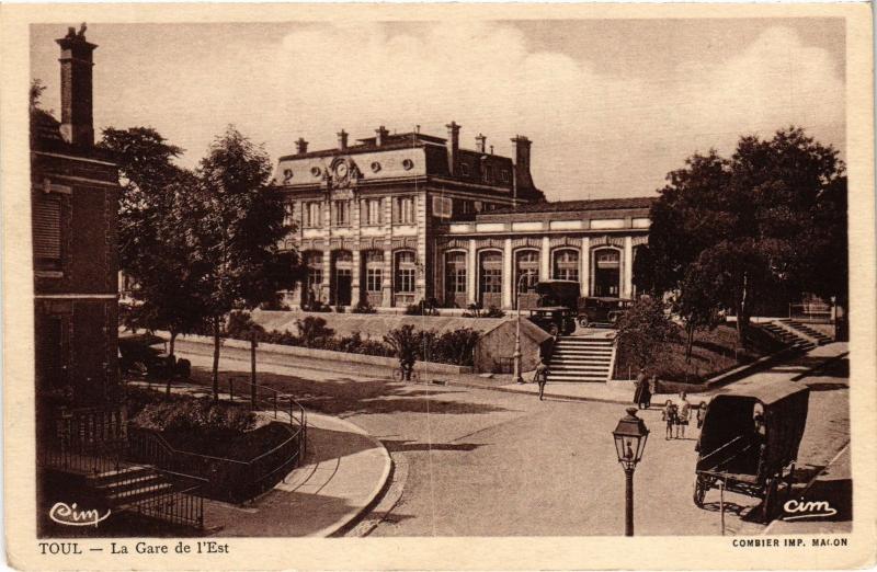 Carte postale ancienne Toul la gare