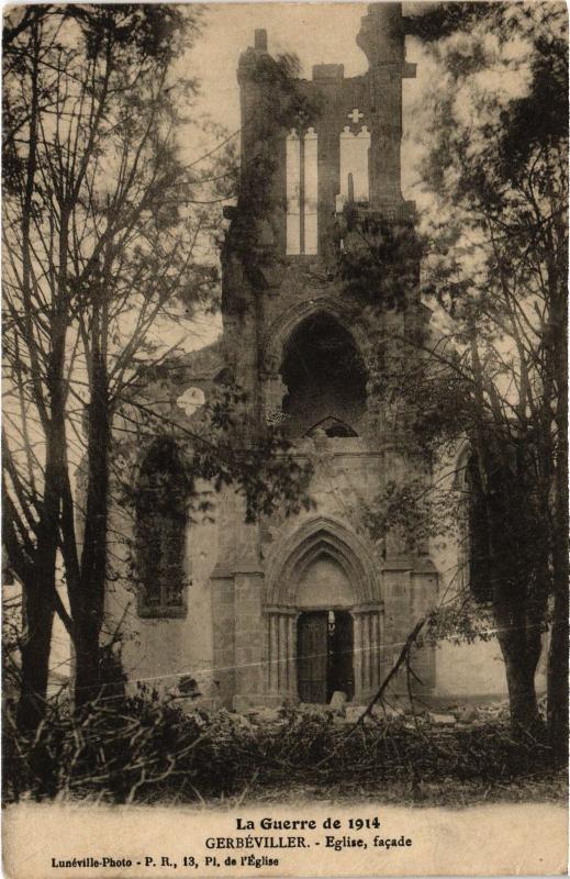 Carte postale ancienne Gerbeviller Eglise