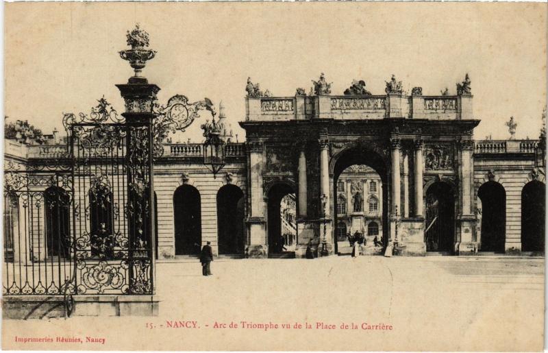 Carte postale ancienne Nancy Arc de Triomphe à Nancy