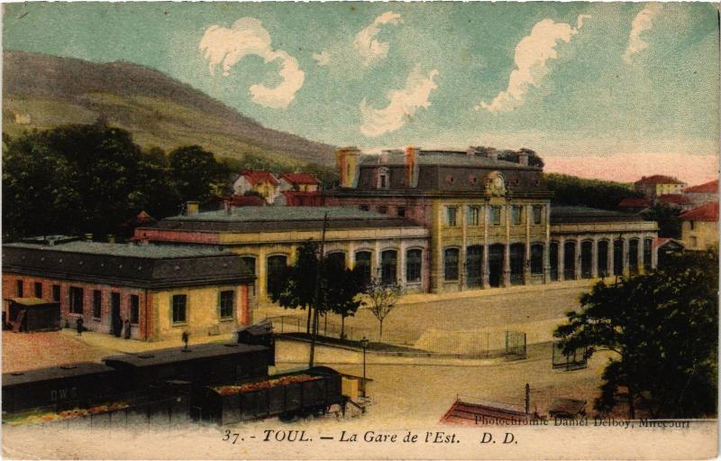 Carte postale ancienne Toul la gare