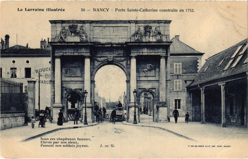 Carte postale ancienne Nancy Porte Sainte-Catherine à Nancy
