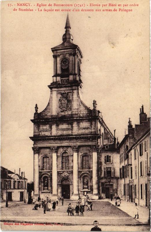 Carte postale ancienne Nancy Eglise de Bonsecours à Nancy