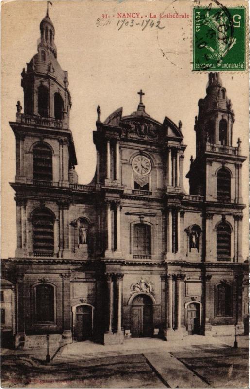 Carte postale ancienne Nancy Cathedrale à Nancy