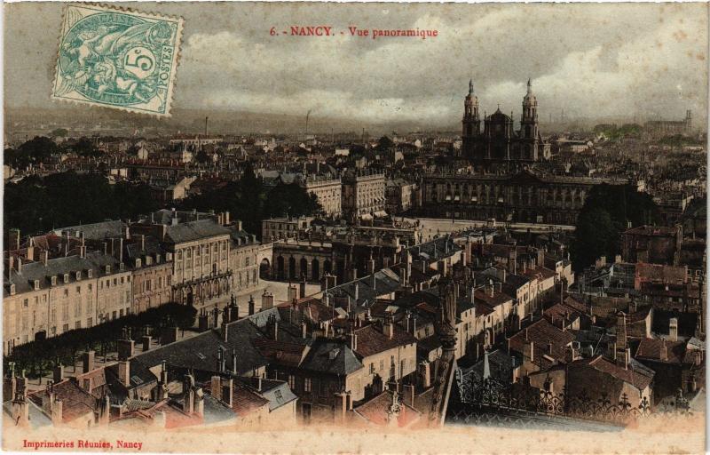 Carte postale ancienne Nancy vue panoramique à Nancy