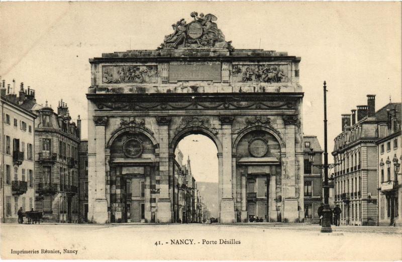 Carte postale ancienne Nancy Porte Desilles à Nancy