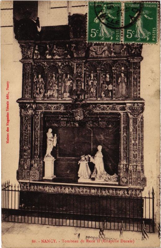 Carte postale ancienne Nancy Tombeau de Rene Ii à Nancy