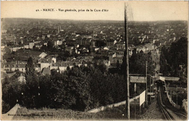 Carte postale ancienne Nancy vue generale à Nancy