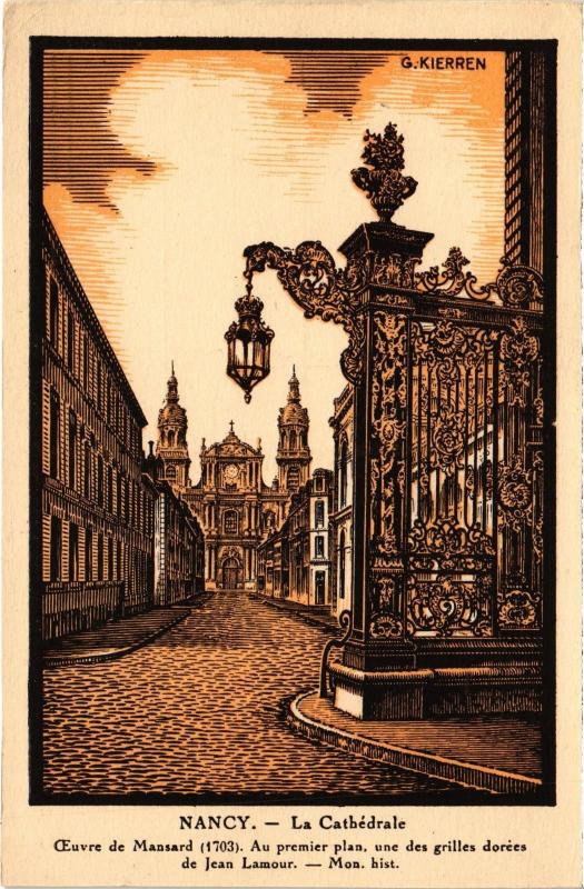 Carte postale ancienne Nancy Cathedrale à Nancy