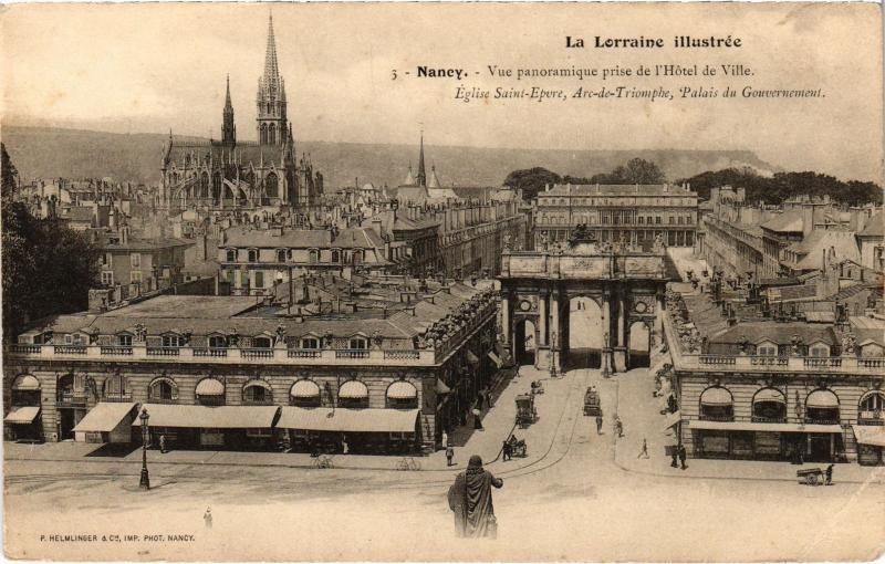 Carte postale ancienne Nancy vue panoramique à Nancy