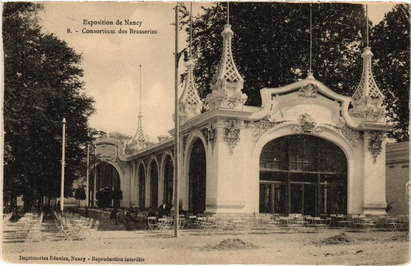 Carte postale ancienne Nancy Consortium des Brasseries à Nancy