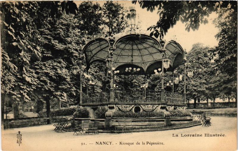 Carte postale ancienne Nancy Kisoque de la Pepiniere à Nancy