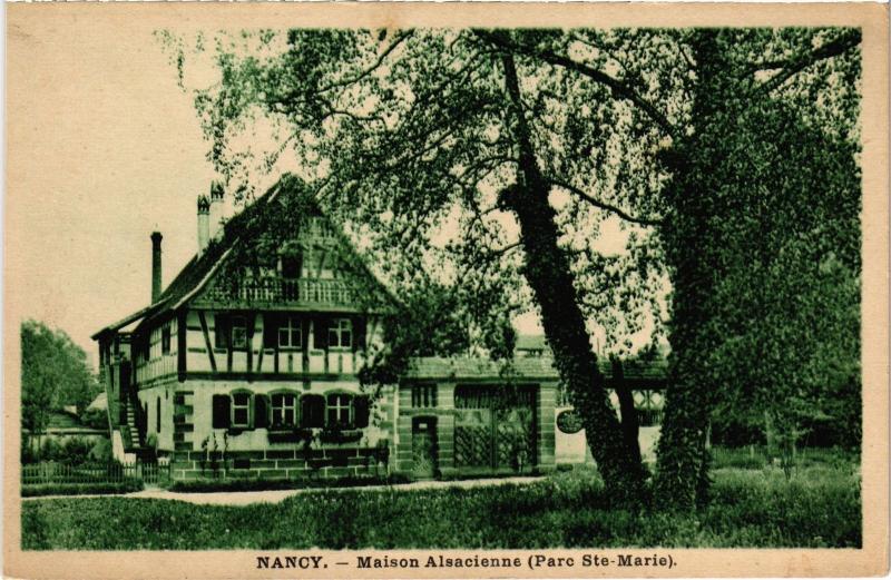 Carte postale ancienne Nancy Maison Alsacienne du Parc Sainte-Marie à Nancy
