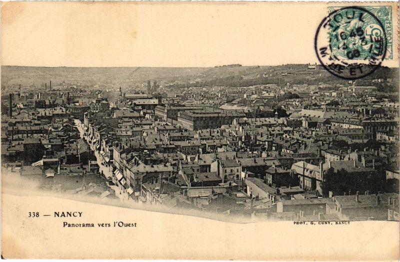 Carte postale ancienne Nancy panorama à Nancy