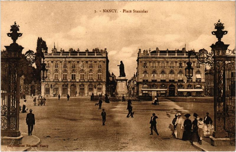 Carte postale ancienne Nancy Place Stanislas à Nancy