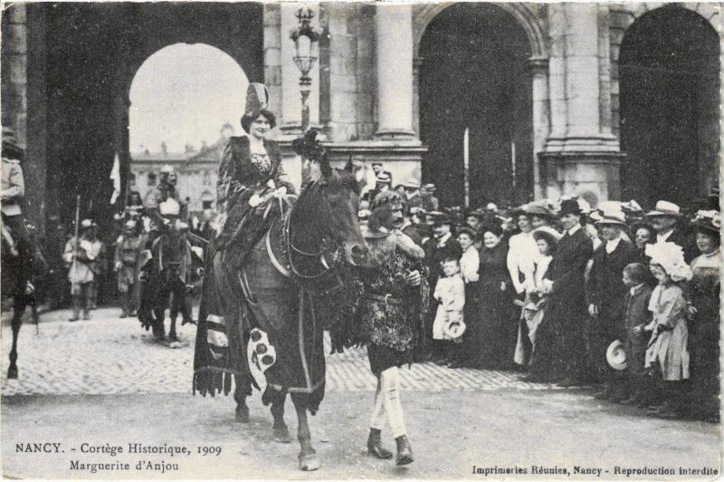 Carte postale ancienne Nancy Cortege Historique Marguerite d'Anjou à Nancy