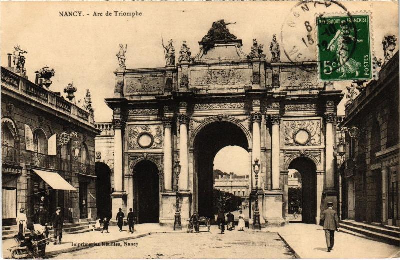 Carte postale ancienne Nancy Arc de Triomphe à Nancy