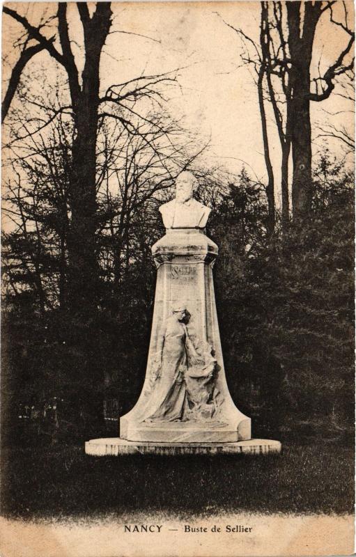 Carte postale ancienne Nancy Buste de Sellier à Nancy