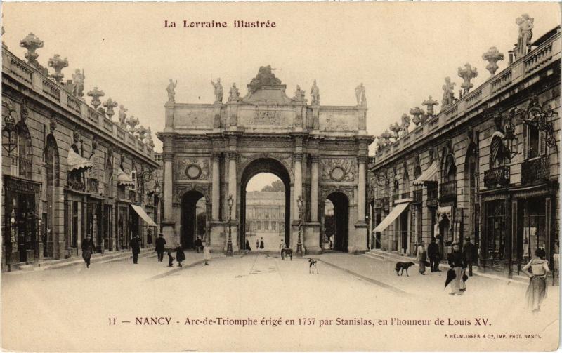 Carte postale ancienne Nancy Arc de Triomphe à Nancy